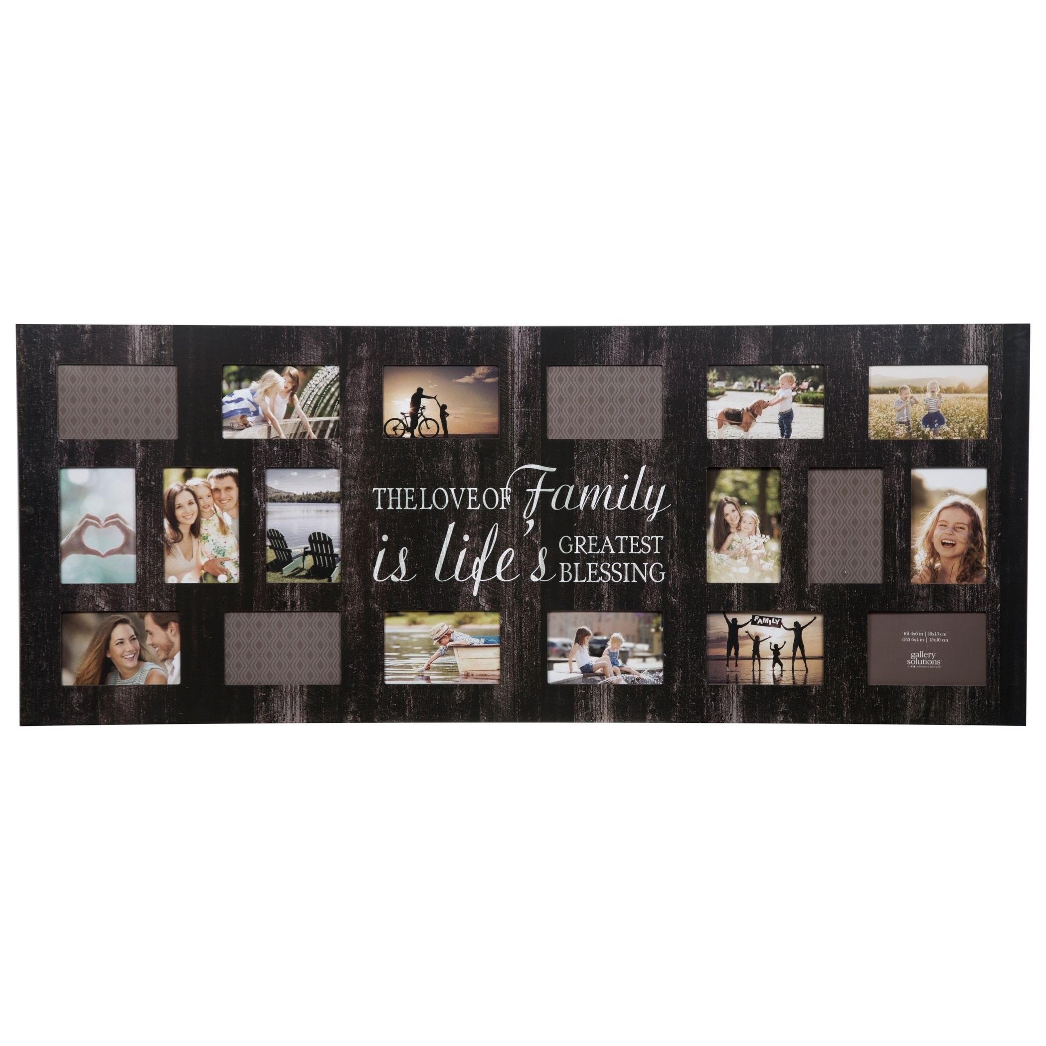 21 Opening Family Black Collage Picture Frame, Size 4X6 (Wood) 21 Opening Family Black Collage Picture Frame, Size 4X6 (Wood)