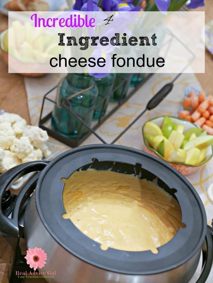 Easy Fondue recipes with cheese are a time saver. They are the perfect way to create family time or a special event. This recipe will having you dipping to reach every last drop. #fonduerecipes