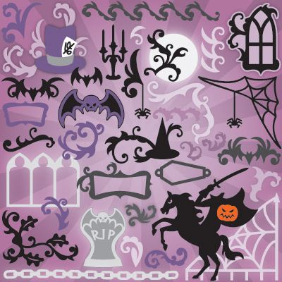 Download Gothic Flourishes SVG Collection | Cricut halloween ...