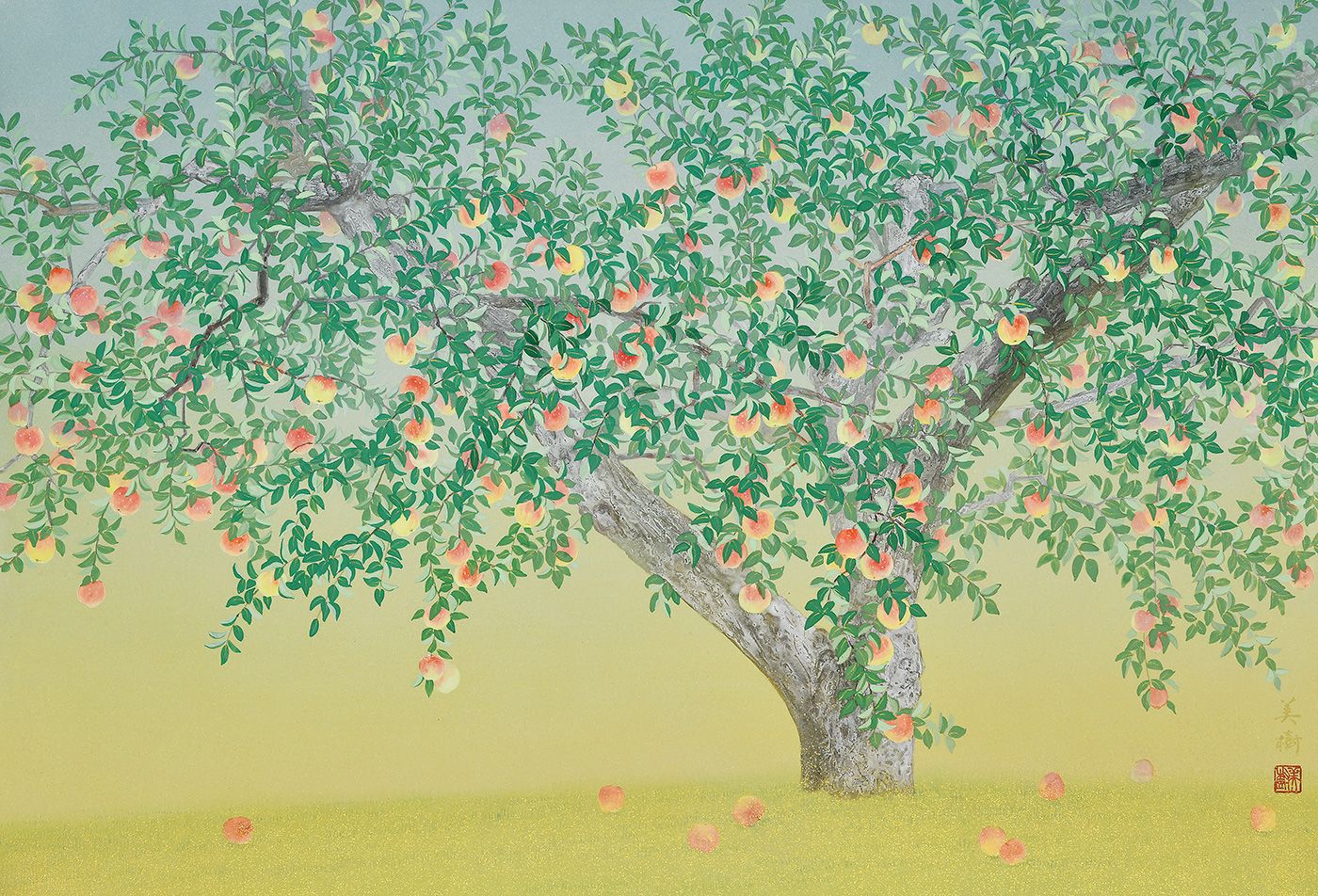 Apple Tree 18 13 Mikiko Noji 木のアート リンゴの木 作品