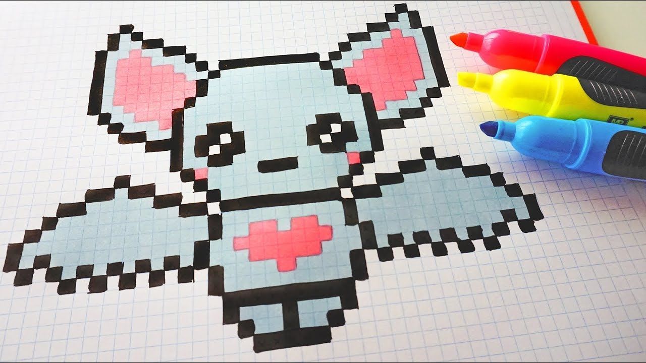 Pixel Art Halloween Chauve Souris pixel art chauve souris : +31 Idées et designs pour vous inspirer en images | Dibujos en cuadricula, Dibujos con rotulador indeleble, Pixel art