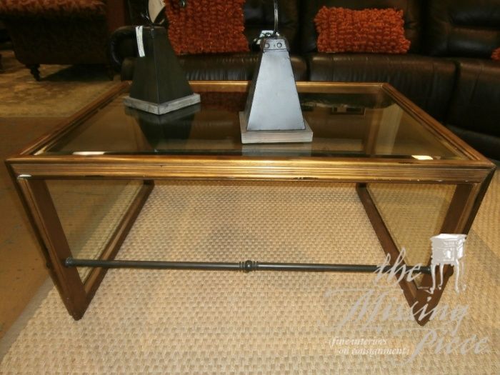 Gold And Framed Gl Coffee Table With Sides Top Gold And Framed Gl Coffee Table With Sides Top Decorative Bar
