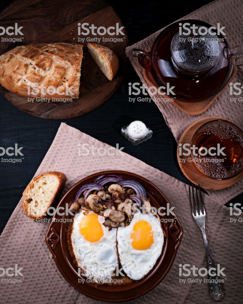 Fried Mushrooms, Stuffed Mushrooms, Scrambled Eggs, Bibimbap, Fries, Delicious, Breakfast, Ethnic Recipes, Food