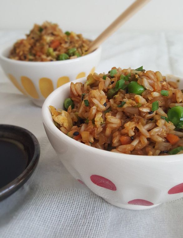 Arroz Integral Tipo Yakimeshi Brown Rice Yakimeshi Style Como Cocinar Arroz Yakimeshi Comida