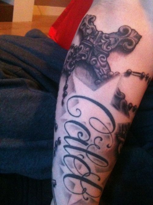 Colored Rosary Tattoos | ... rosary beads done yesterday. try get some better quality pics up soon #rosarybeadtattoo Colored Rosary Tattoos | ... rosary beads done yesterday. try get some better quality pics up soon #rosarybeadtattoo