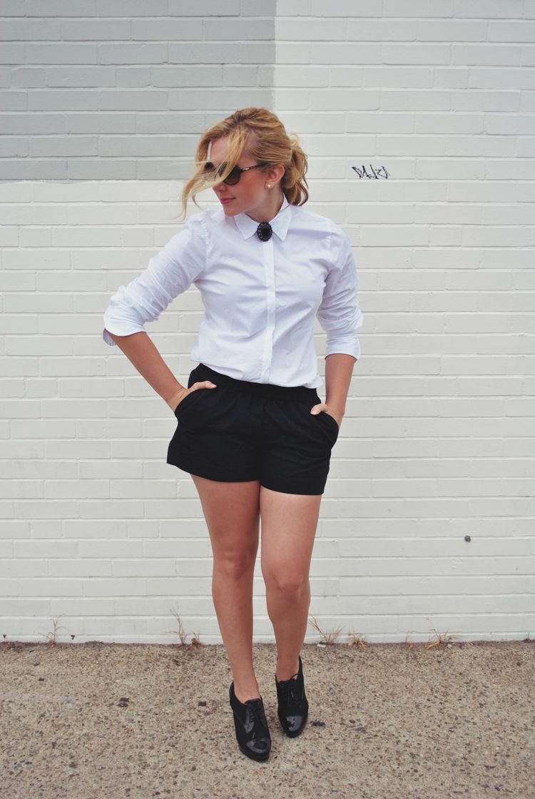 evening shorts outfit