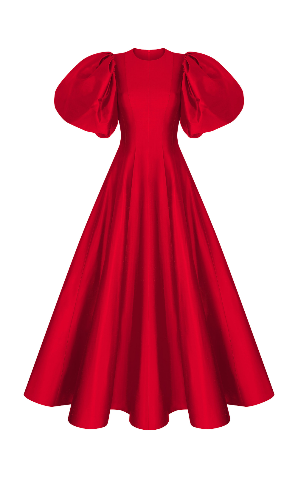 balloon sleeve evening gown