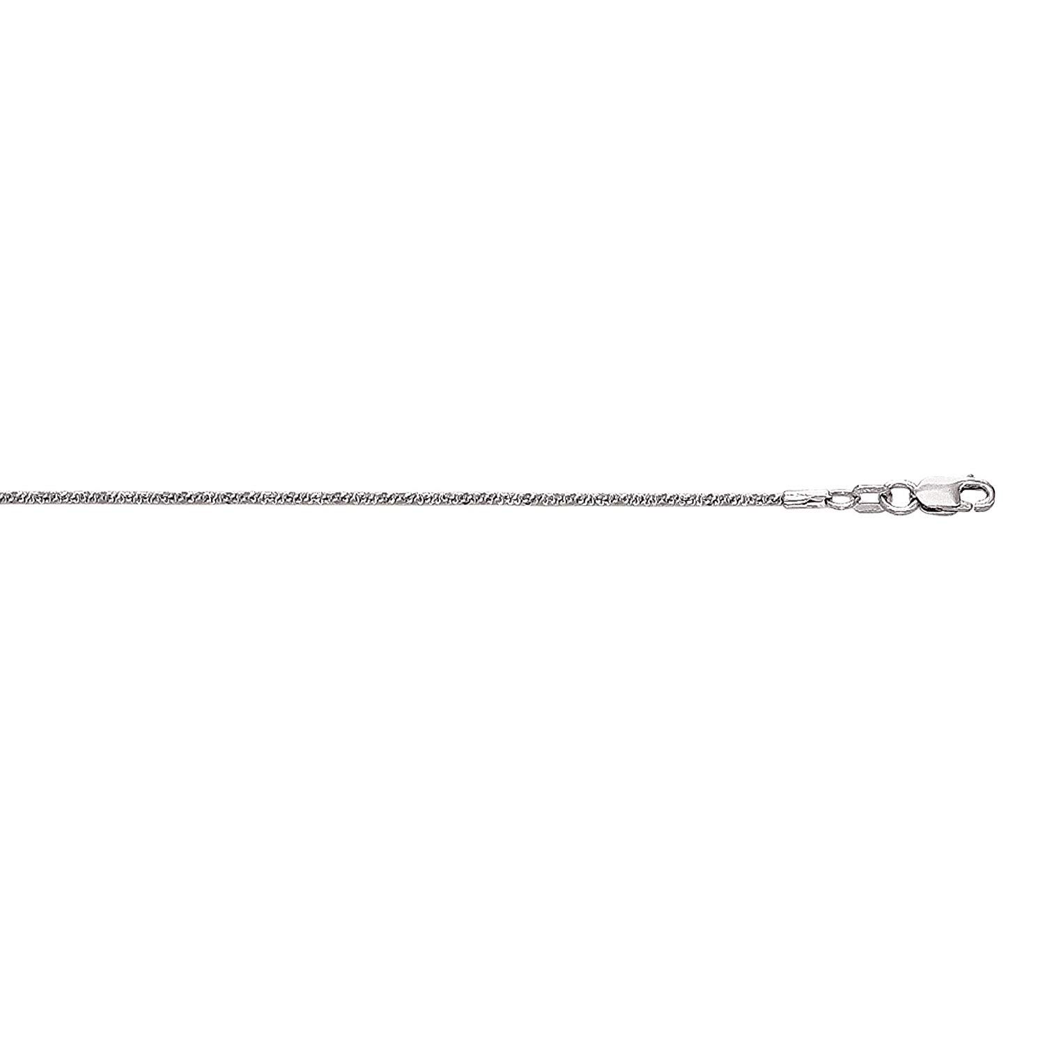 1.5mm 14K White Gold Sparkle Anklet 10inch Fine Jewelry Ideal Gifts For Women