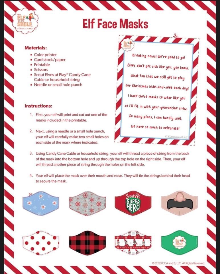 Elf mask Elf face, Cardstock paper, Elves at play Elf mask Elf face, Cardstock paper, Elves at play