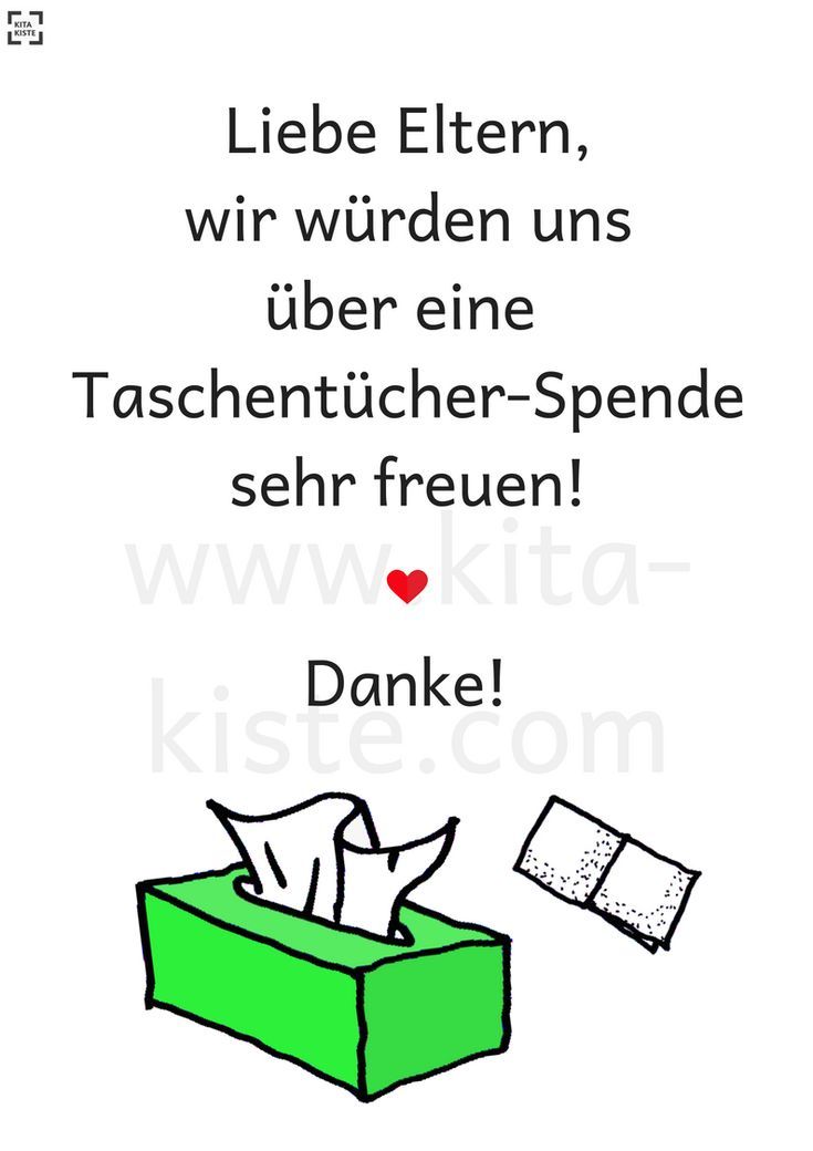 Taschentücher-Spende (neutral) - #neutral #TaschentücherSpende #kitaräume