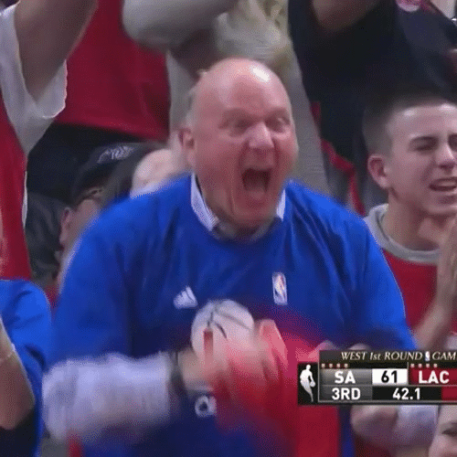 Excited Los Angeles Clippers GIF | Funny gif, Steve ballmer, Best funny videos