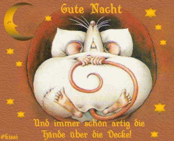 ich wünsche euch noch einen schönen abend und später eine gute nacht