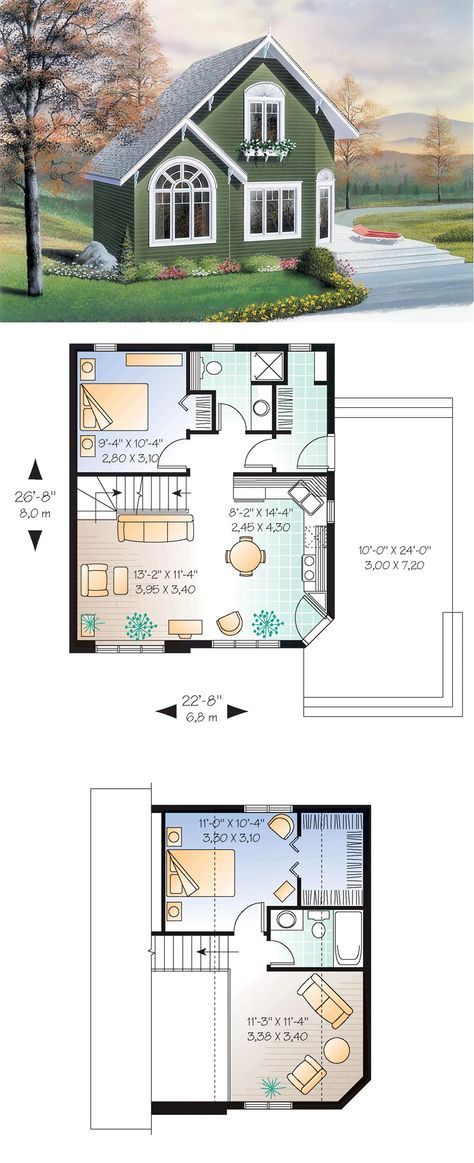 plan de maison 24 x 26