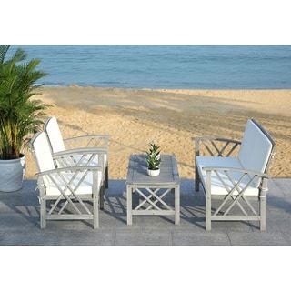 Shop for Safavieh Outdoor Living Fontana Grey Wash/Beige 4 ... Shop for Safavieh Outdoor Living Fontana Grey Wash/Beige 4 ... on Safavieh Fontana Patio Set id=68860