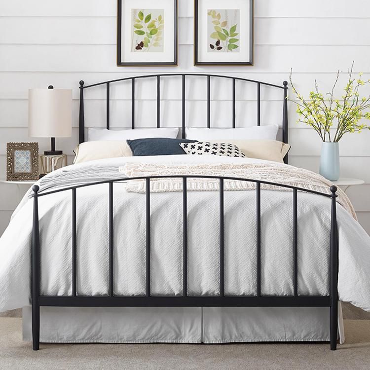 Crosley Whitney King Headboard And Footboard Black Iron Bed Frame Crosley Whitney King Headboard And Footboard Black Iron Bed Frame