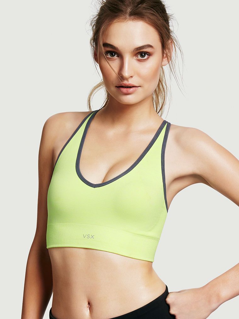 Seamless Deep V Sport Bra Victorias Secret Sport Victorias Secret Sports Bra Bra