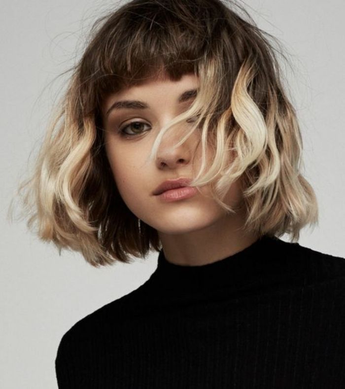 Idée coiffure carré tie and dye en 2020 Carré court