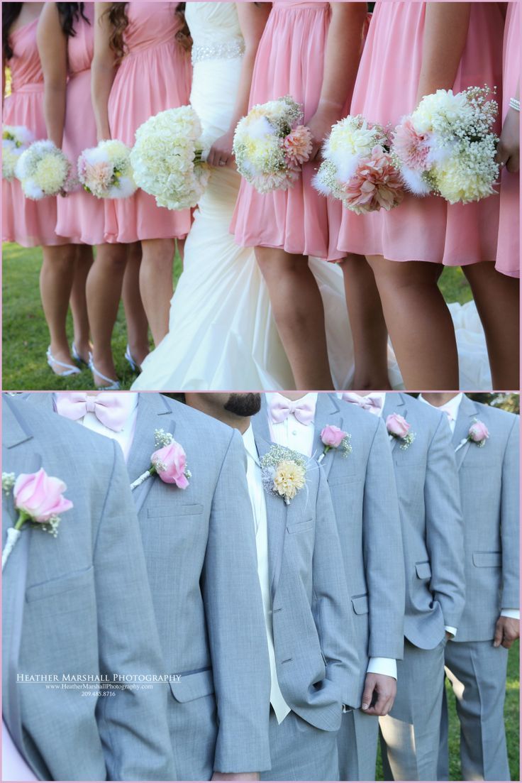 Pink And Grey Bridesmaid Dresses Pictures About Fashion Meg Blush Pink Gray Wedding Colors Photography By Heather Marshall Central Valley Ca