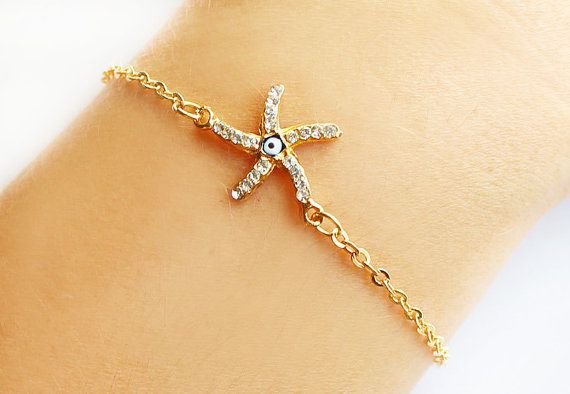 Starfish Bracelet Gold Beach By Asteriascollection Starfish Bracelet Gold Beach By Asteriascollection