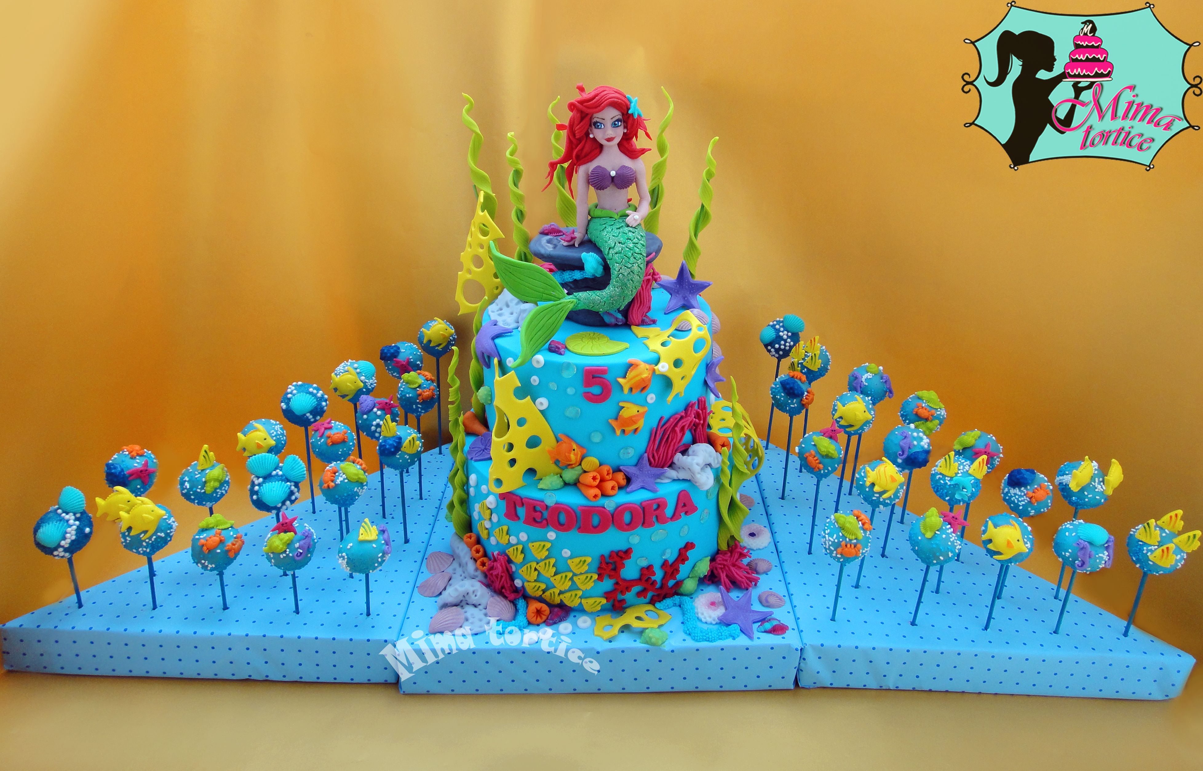 The little mermaid cakeMala sirena torta Mermaid cakes