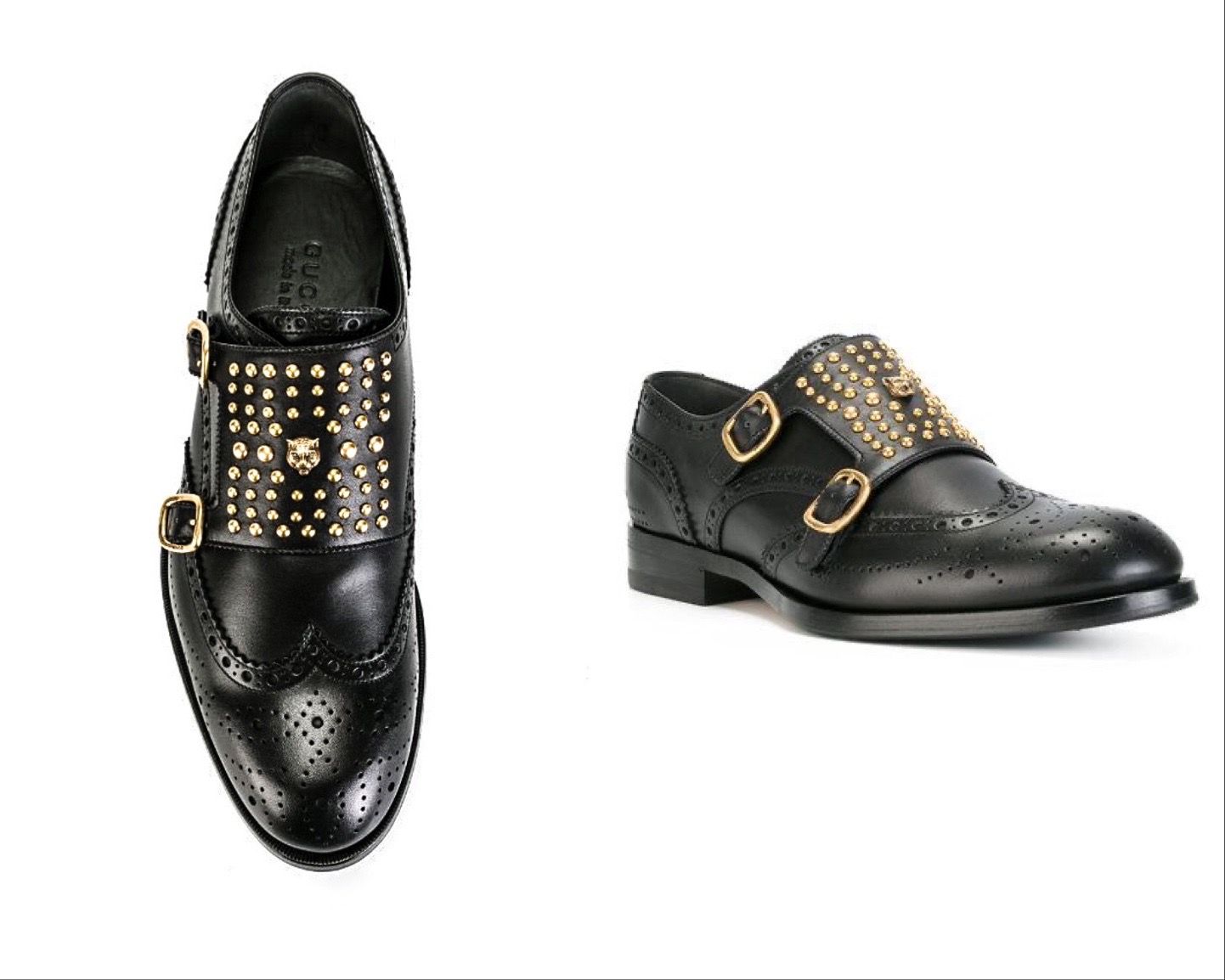 Gucci Men s Studded Double Monk Strap