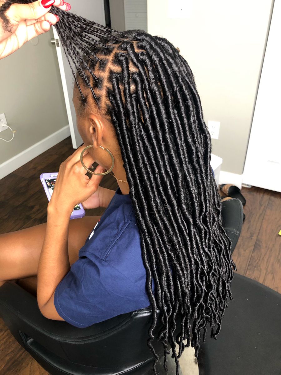 Best Hair For Individual Crochet Faux Locs Individual Crochet Faux Locs 🌻 IG: @hair_by_arie FB: Hair By Arie