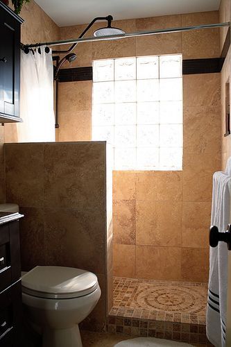 Gl Shower Half Wall Adjacent Google Search Bathrooms Half Wall In Our Shower No Door Gl Either Just A Clear Or White Curtain