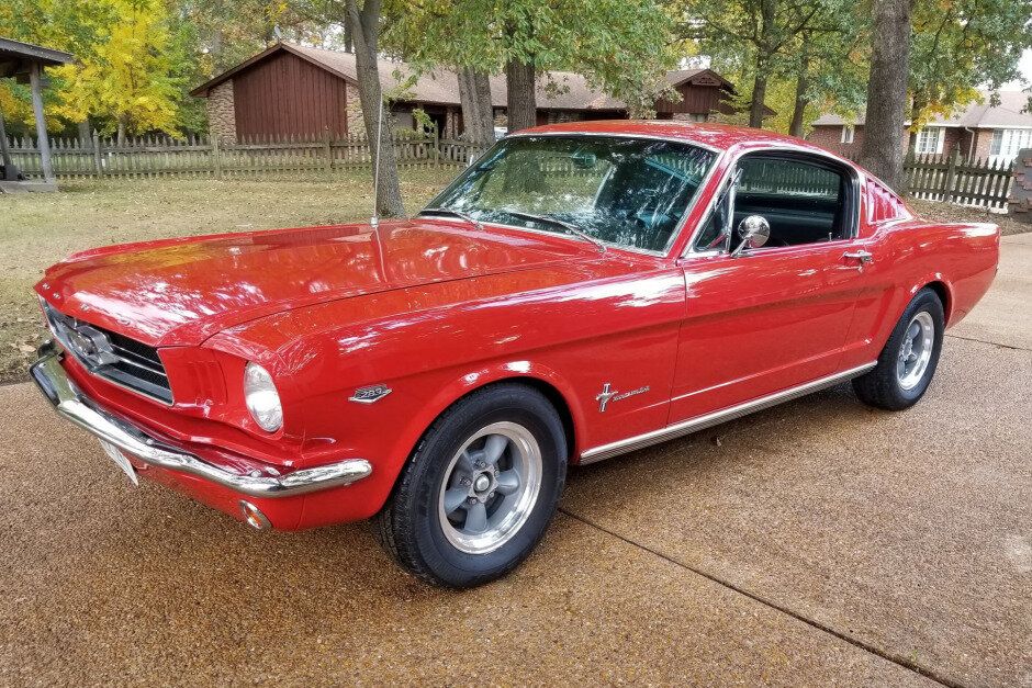 For Sale 1965 Ford Mustang Fastback Rangoon Red K code 289ci V8 4 for-sale-1965-ford-mustang-fastback-rangoon-red-k-code-289ci-v8-4