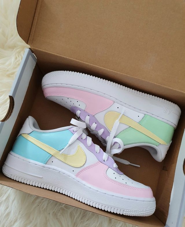 Nike Air Force 1 'Pastel Paradise' Youth. | THE CUSTOM MOVEMENT ... Nike Air Force 1 'Pastel Paradise' Youth. | THE CUSTOM MOVEMENT ...