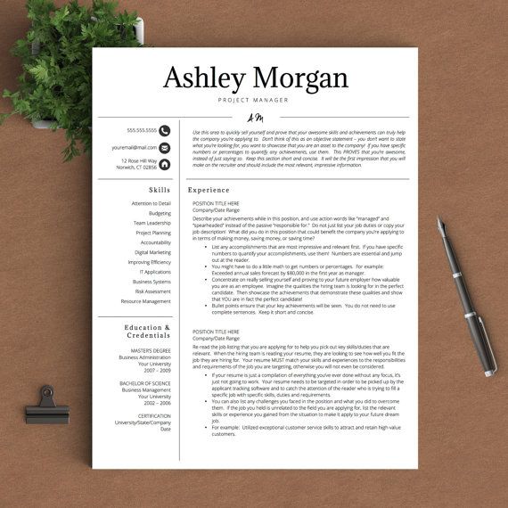 Professional Resume Template for Word Pages 1, 2 and 3 Page - resume 1 or 2 pages Professional Resume Template for Word Pages 1, 2 and 3 Page - resume 1 or 2 pages