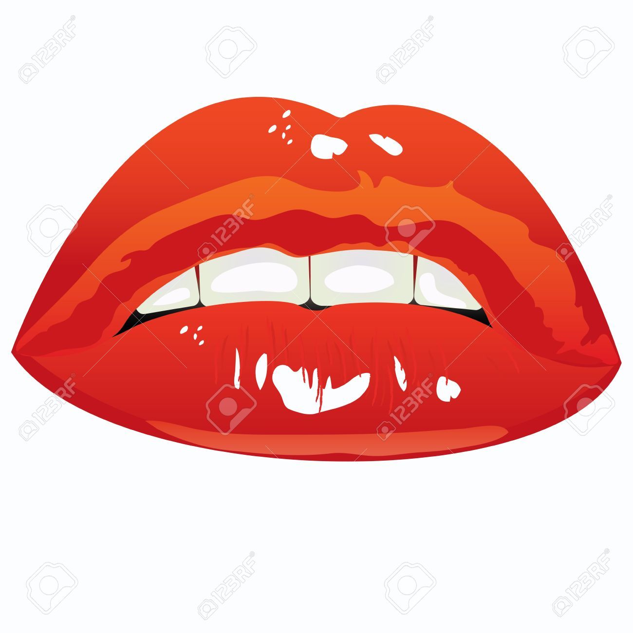 Stock Vector Woman Painting Illustration Pop Art