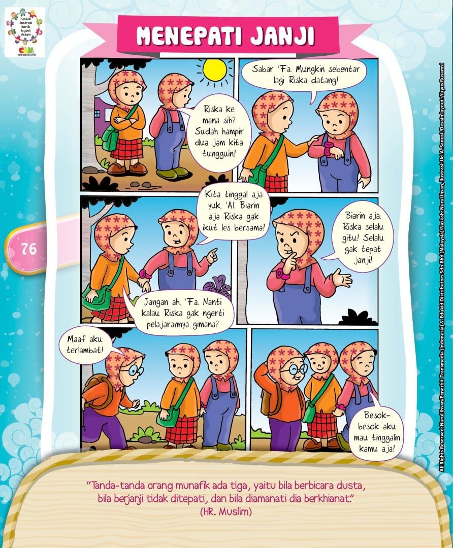 Buku Pintar 100 Komik Hadist Pilihan Dan Cerita Islam Katabaca Com Komik Anak Komik Buku Anak