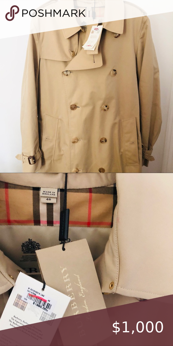 BURBERRY TRENCH COAT 🧥 (SIZE 46 in men's) in 2020 | Burberry trench coat, Burberry trench, Classic trench coat