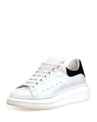 alexander mcqueen white platform sneakers