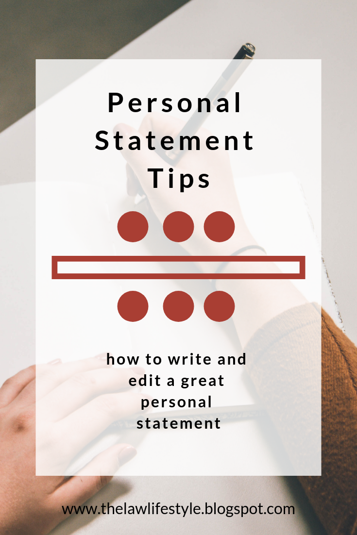 I need help writing my personal statement