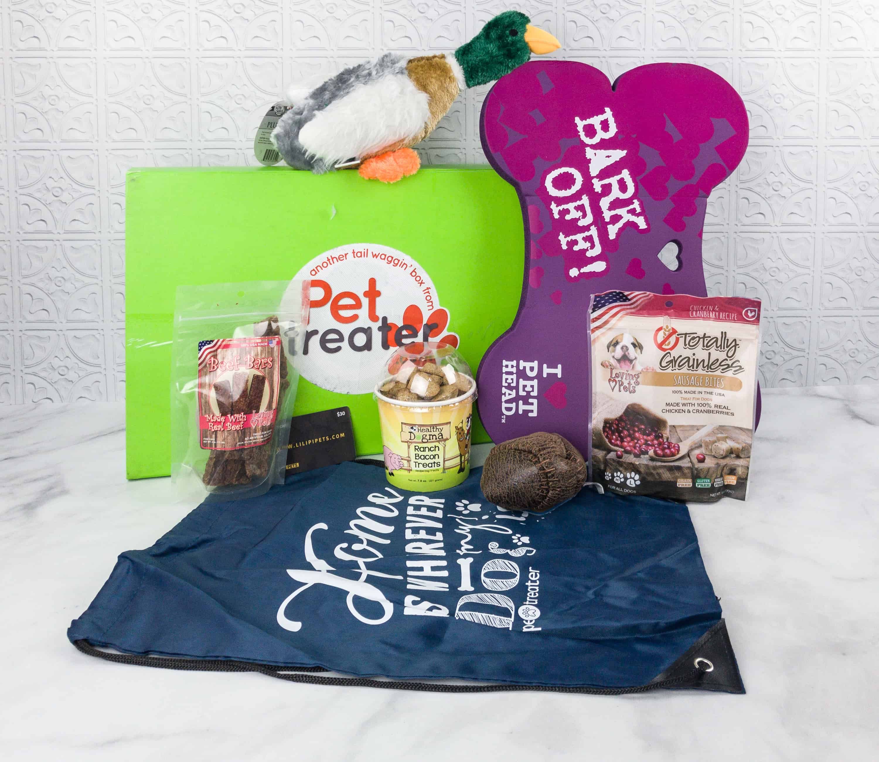 Pet Treater Deluxe Dog Pack Dog Toys Pets Subscription Boxes