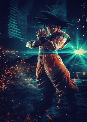 Displate is a one-of-a-kind metal poster designed to capture your unique passions. Sturdy, magnet mounted, and durable – not to mention easy on the eyes! Dragon Ball Painting, Dragon Ball Art Goku, Dragon Ball Super Artwork, Dragon Ball Image, Dragon Ball Super Goku, Goku Art, Dragon Super, Dragon Ball Z Shirt, Wallpaper Do Goku