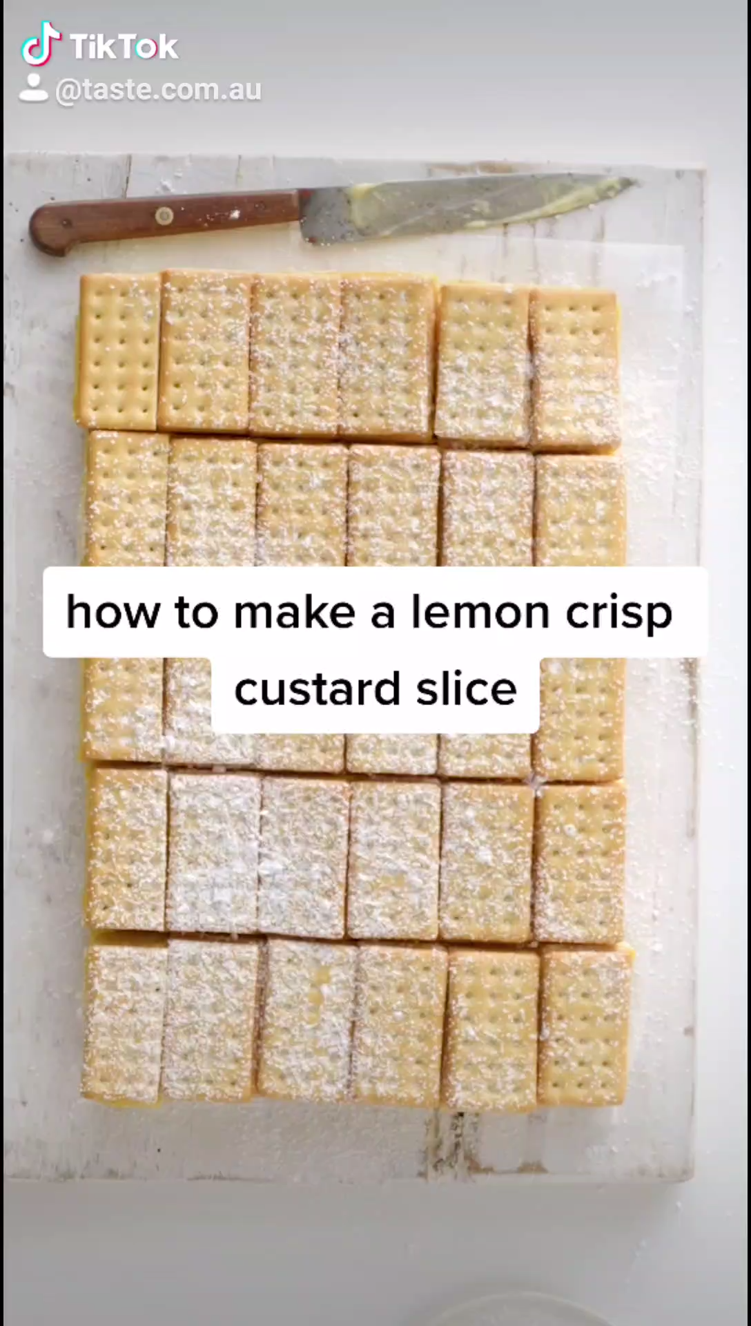 Lemon Crisp custard slice