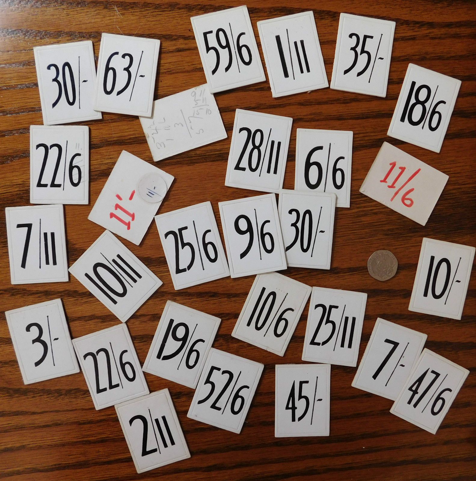 200 Vintage Shop Price Labels Card Tickets Pre decimal 1940s 1950s - 1583x1600 - jpeg 1940s Signs