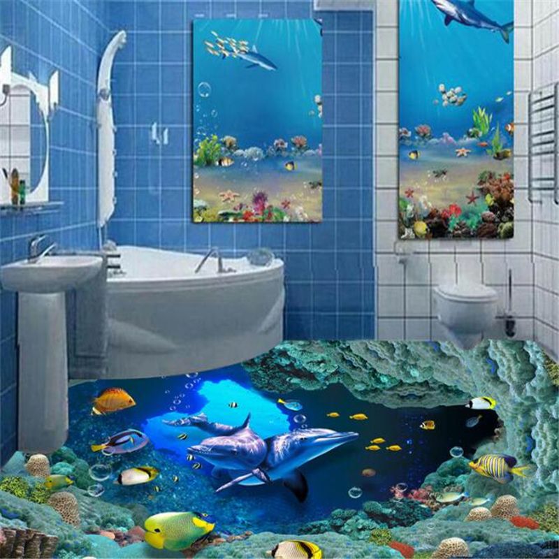 Before And After An Easy Low Risk Way To Go Bold And Big In A Small Bathroom Removable Wallpaper Bathroom Wallpaper Living Room Wallpaper Bathroom Walls