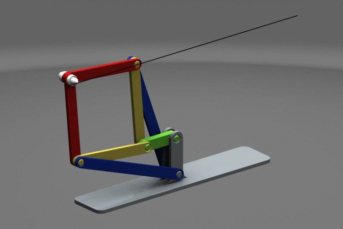 peaucellier straight line motion mechanism motion mecanism design