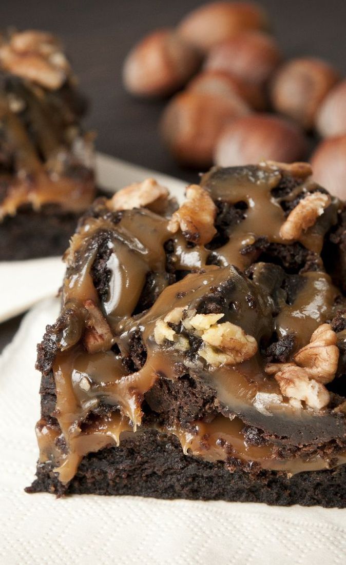 Chocolate Caramel Brownies Desserts, Brownie desserts, Brownie recipes