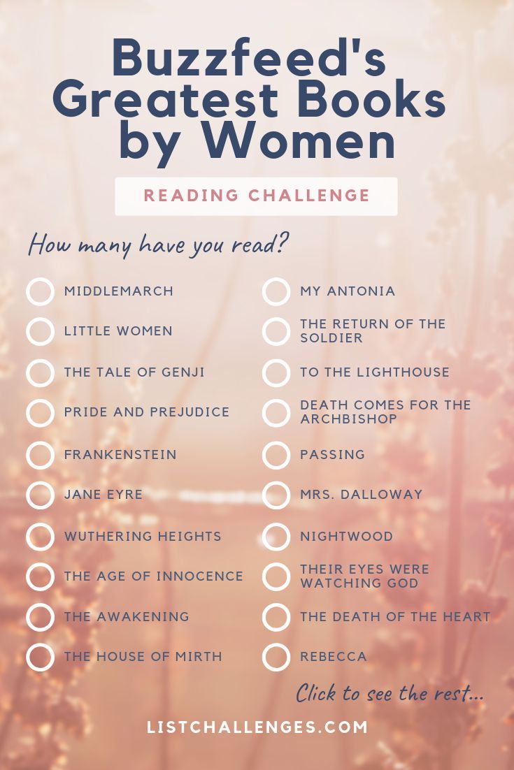 Buzzfeed's Greatest Books by Women #dolistsorbooks
