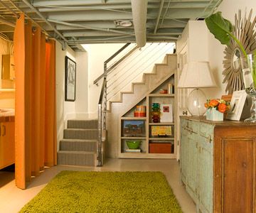 Before and After: Drab-to-Dapper Basement Makeover