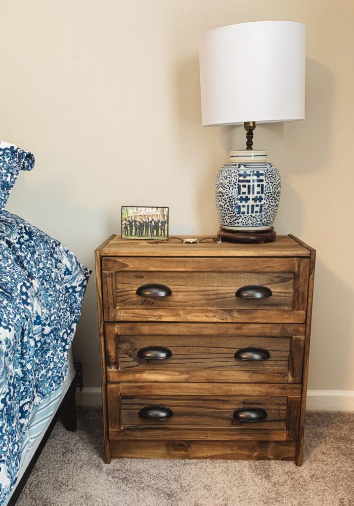 IKEA Rast into Bedside Table Hack The Regular Folks