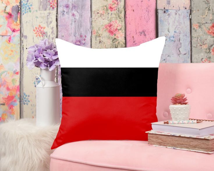 Tricolor white, black and fiery lava red monogrammed color block square throw pillow. Change the colors to match your own modern decor. Remove the monogram if you'd prefer a simple colorblock design. There is no text on the back... but you can copy and paste the monogram if you want it on both sides. Monogram Throw Pillow, Square Throw Pillow, Throw Pillows, Cerise Pink, Pink Decor, Purple Fashion, Black And White Colour, Custom Pillows, Modern Decor