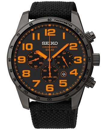 Seiko SSC233 Reloj para hombres, correa de tela color Seiko SSC233 Reloj para hombres, correa de tela color