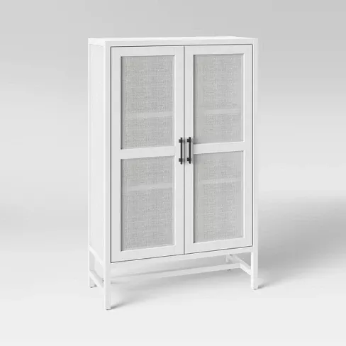 Warwick Wood Rattan Library Cabinet Threshold Warwick Wood Rattan Library Cabinet
