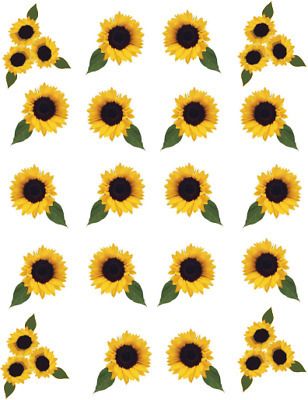 Download SUN Flowers Waterslide /Water Transfer Nail Decals/Nail ...