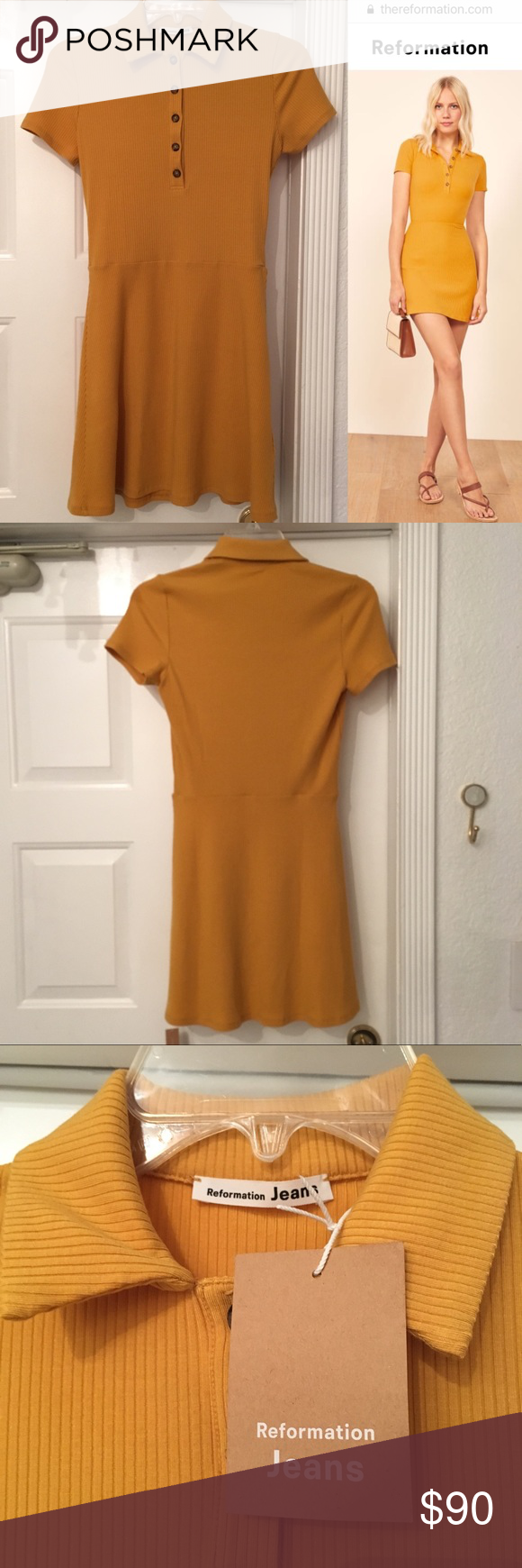 reformation wimbledon dress